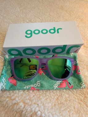 goodr Matte Purple Sunglasses with Mirrored Lenses ✨NEW✨